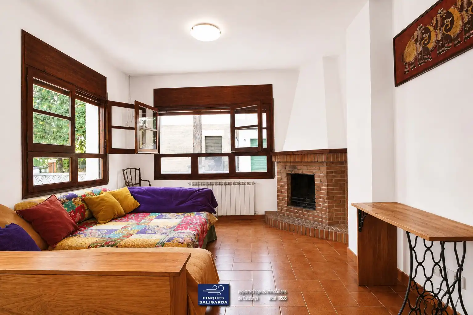 Sala d'estar de Casa o xalet en venda en Sant Pere de Vilamajor amb Aire condicionat, Calefacció i Terrassa