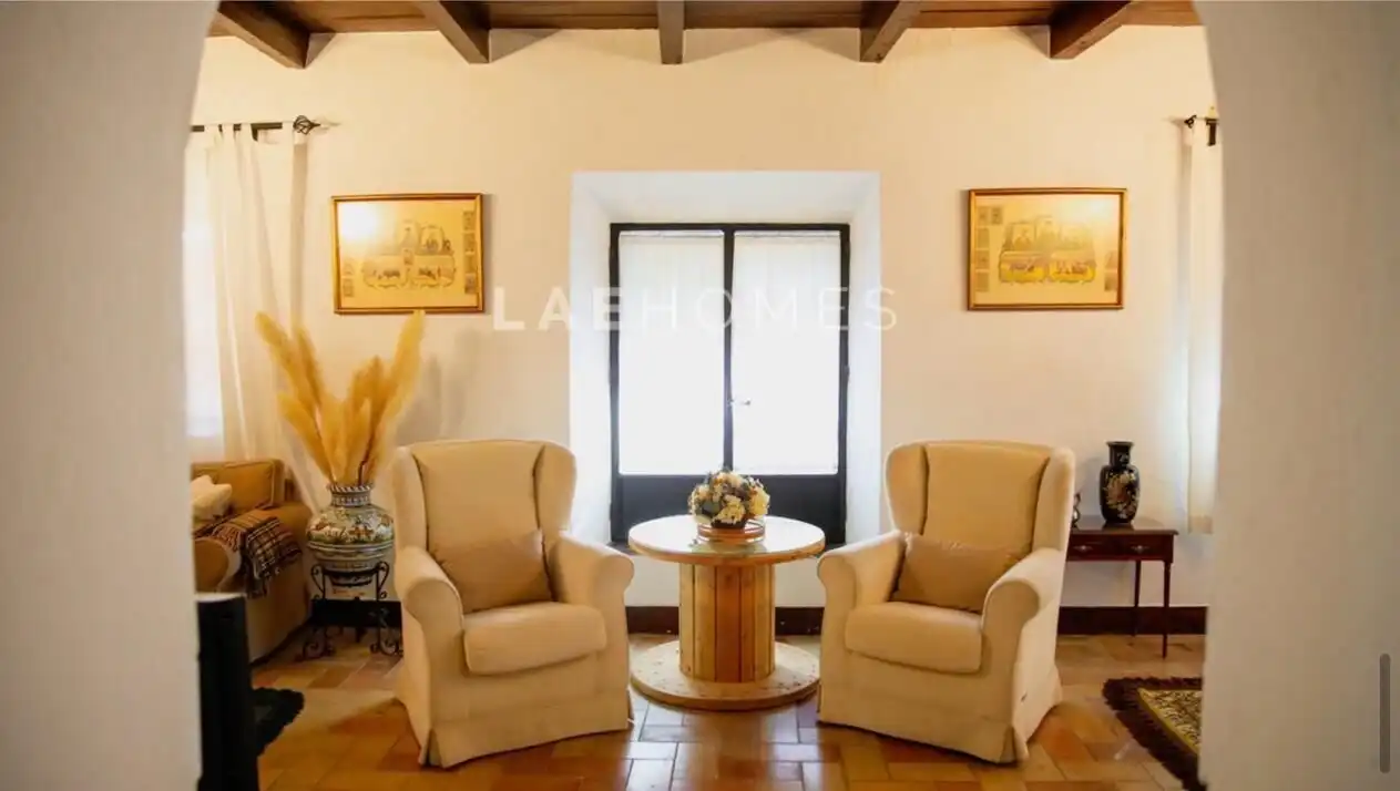 Sala de estar de Finca rústica en venta en El Castillo de las Guardas con Jardín privado, Terraza y Trastero