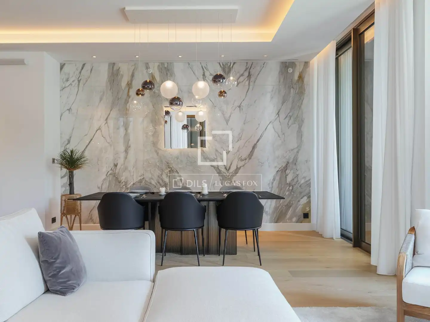 Esszimmer von Wohnung zum Verkauf in Barcelona mit Klimaanlage, Heizung und Parkett