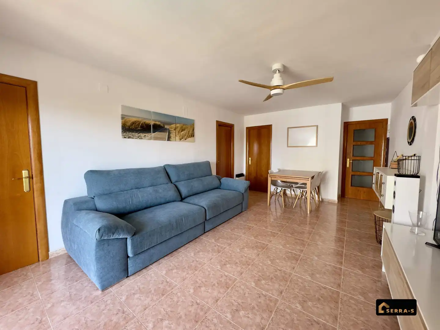 Sala d'estar de Pis en venda en Malgrat de Mar amb Jardí privat, Terrassa i Balcó