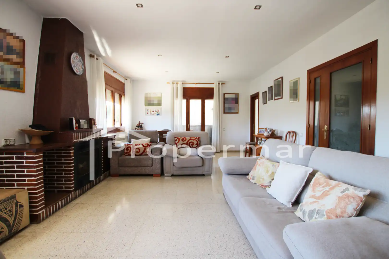 Sala d'estar de Casa o xalet en venda en Sant Antoni de Vilamajor amb Calefacció, Jardí privat i Terrassa