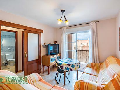 Living room of Flat for sale in Roquetas de Mar  with Air Conditioner, Terrace and Furnished