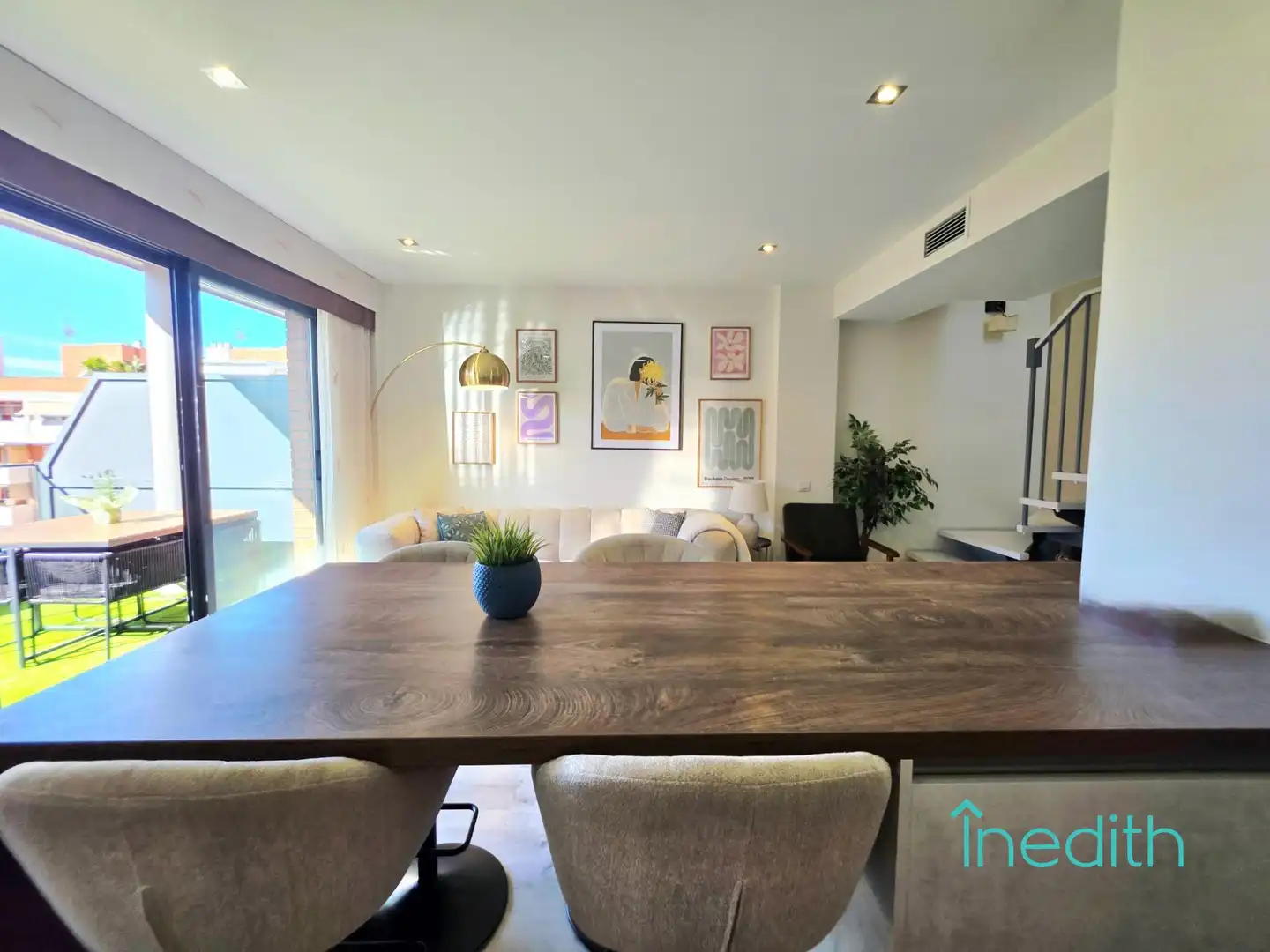 Dining room of Flat for sale in Castelldefels  with Air Conditioner, Heating and Private garden