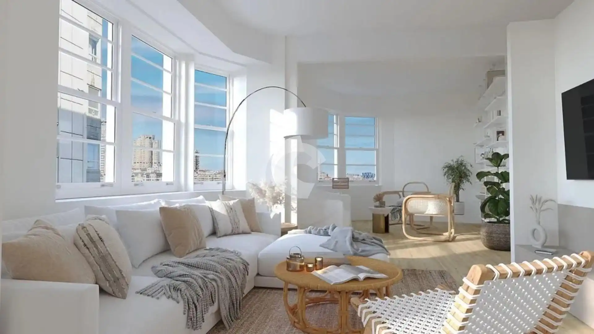 Sala de estar de Piso en venta en A Coruña Capital  con Calefacción, Terraza y Balcón