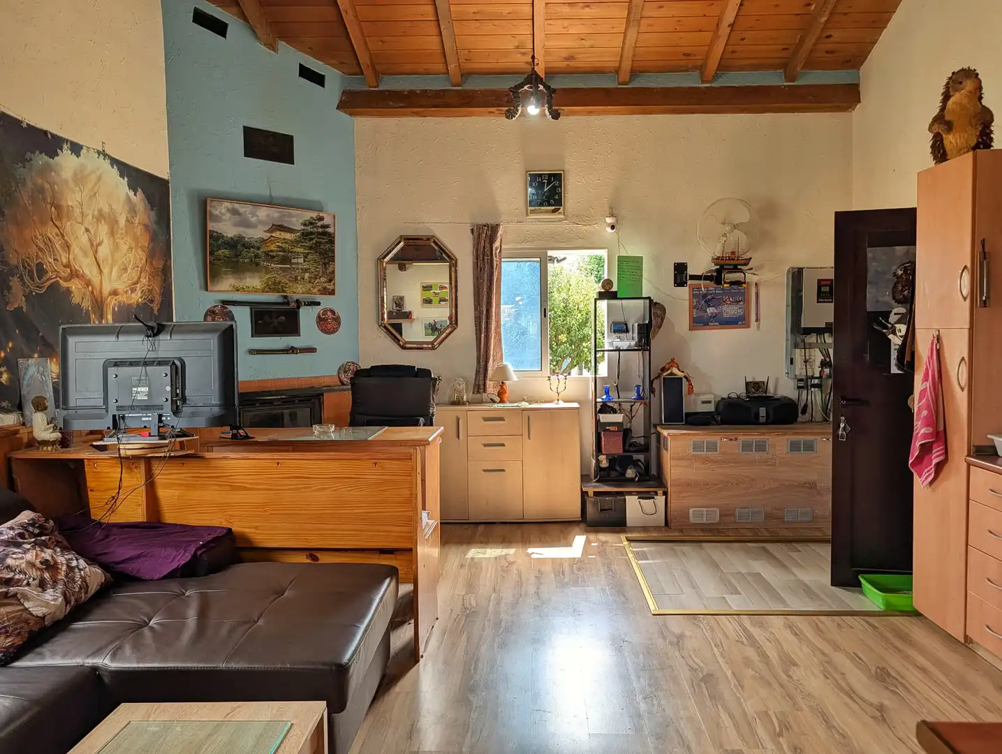 Sala d'estar de Casa o xalet en venda en Santurdejo amb Calefacció i Moblat