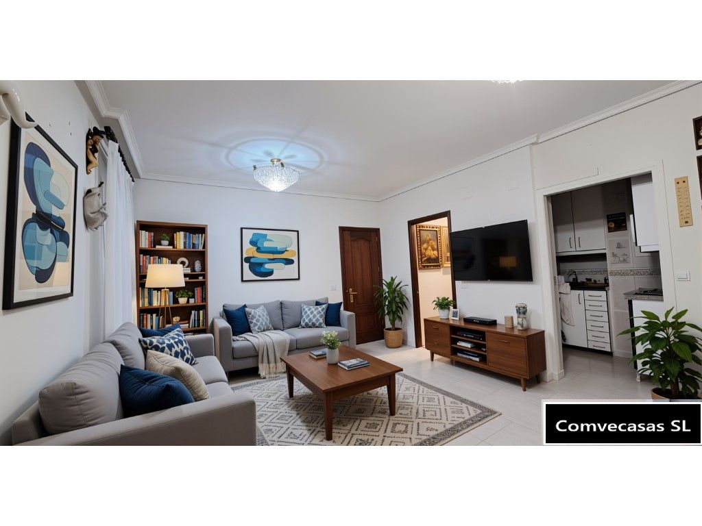 Living room of Apartment for sale in  Madrid Capital