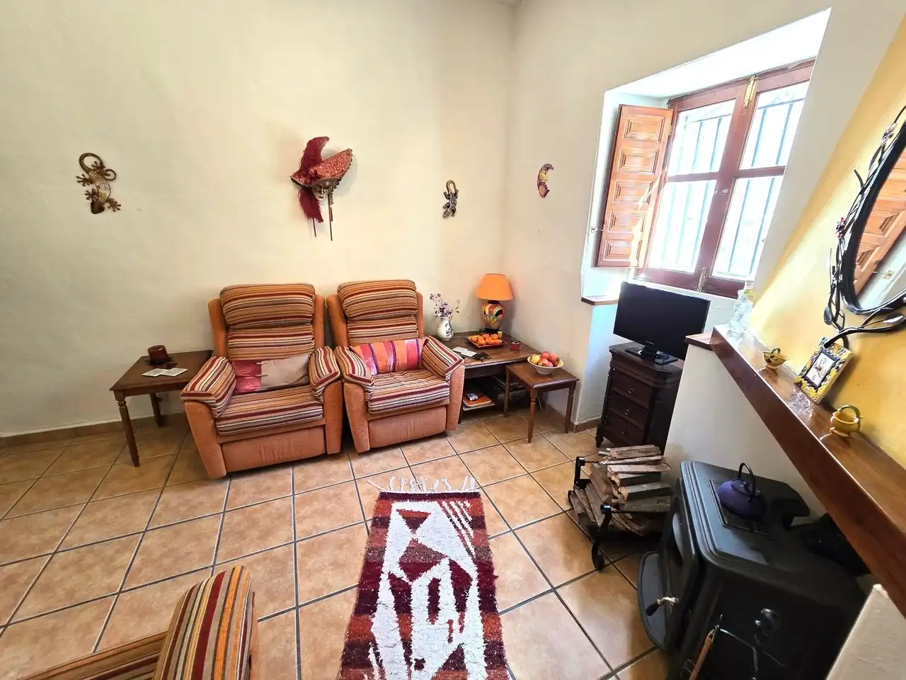 Sala d'estar de Finca rústica en venda en Suflí amb Moblat
