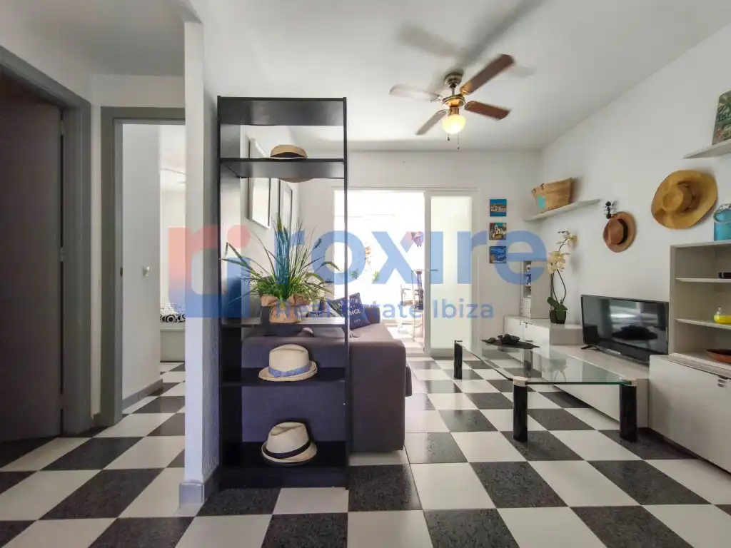 Living room of Apartments for rent in Sant Josep de sa Talaia  with Air Conditioner, Furnished and Washing machine