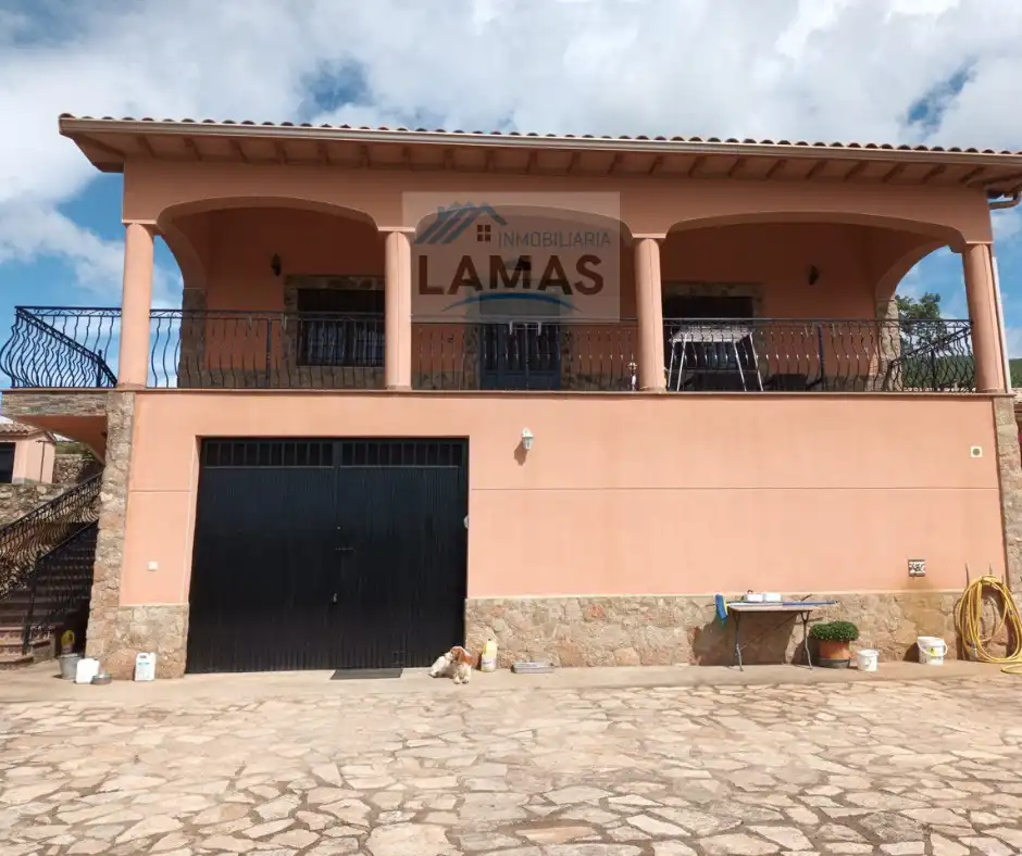 Vista exterior de Finca rústica en venta en Valverde de la Vera con Jardín privado, Terraza y Piscina