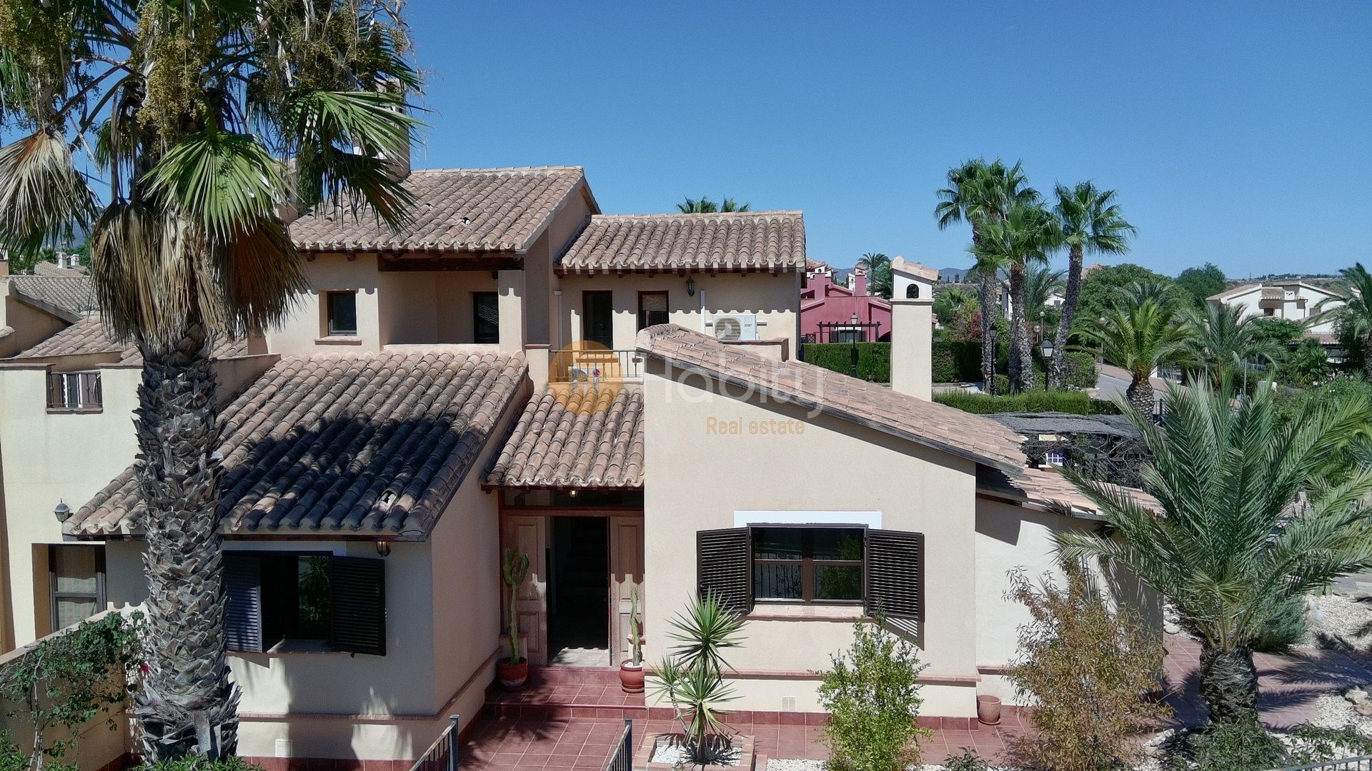 Vista exterior de Casa adosada en venta en Fuente Álamo de Murcia con Aire acondicionado, Calefacción y Jardín privado