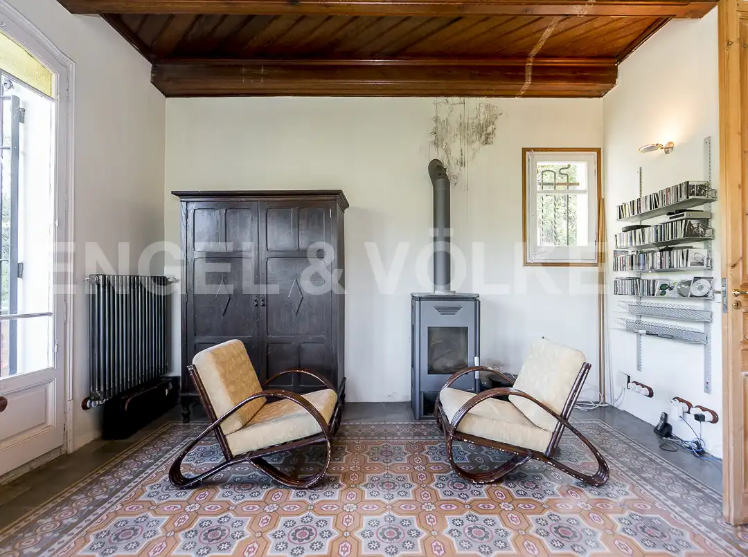 Wohnzimmer von Haus oder Chalet zum Verkauf in Barcelona mit Heizung, Terrasse und Abstellraum