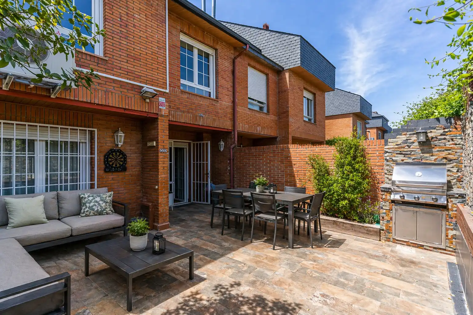 Terrace of Detached homes for sale in Las Rozas de Madrid  with Heating, Private garden and Swimming Pool