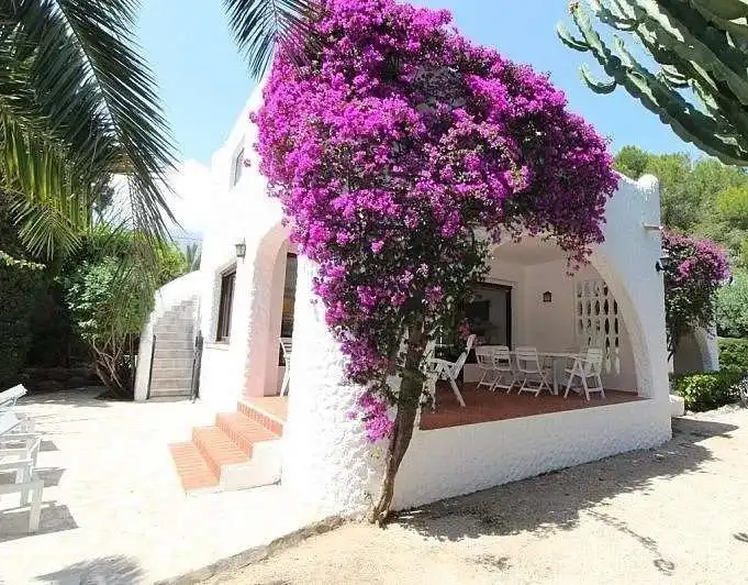 Garten von Haus oder Chalet zur Miete in Dénia mit Klimaanlage, Heizung und Privatgarten