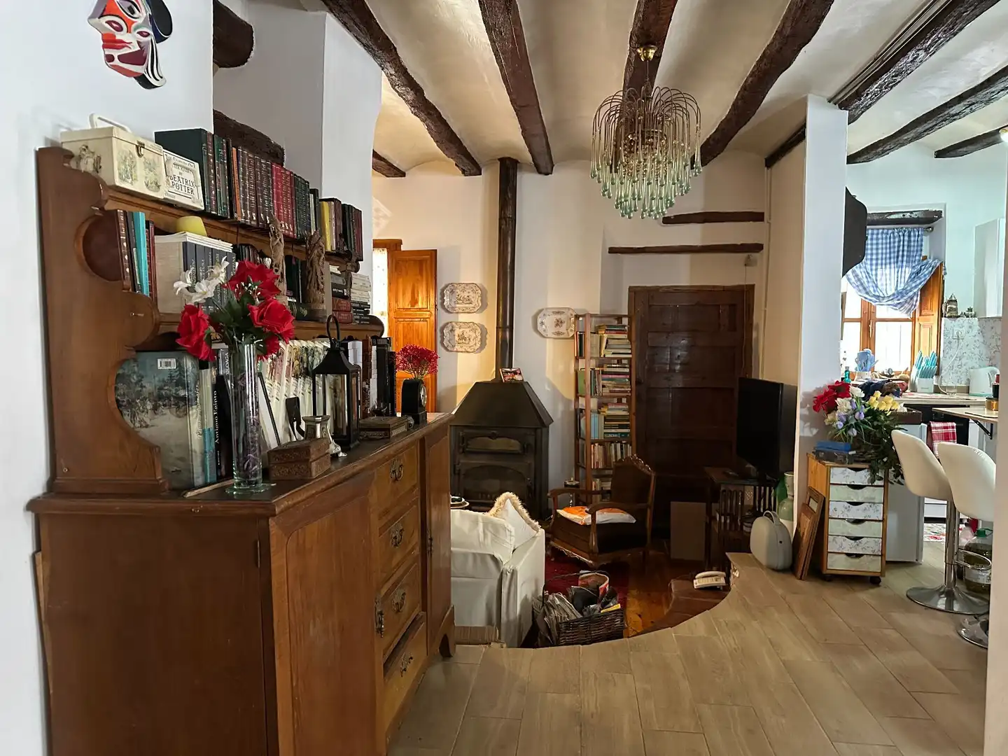 Sala d'estar de Finca rústica en venda en Ontinyent amb Calefacció, Terrassa i Traster