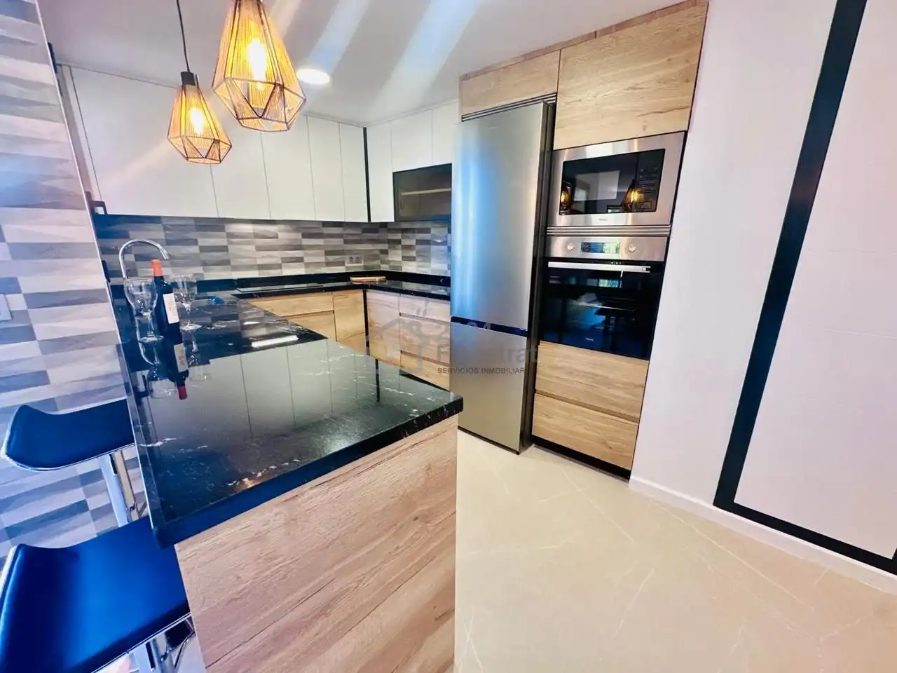 Cocina de Planta baja de alquiler en Callosa d'en Sarrià con Aire acondicionado, Terraza y Amueblado