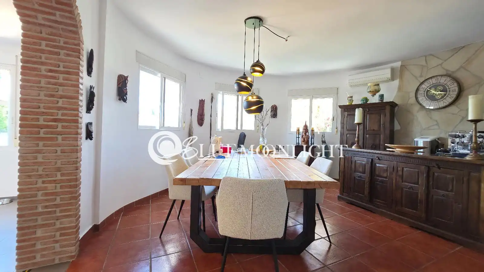 Dining room of Houses for sale in Càlig  with Air Conditioner, Heating and Swimming Pool
