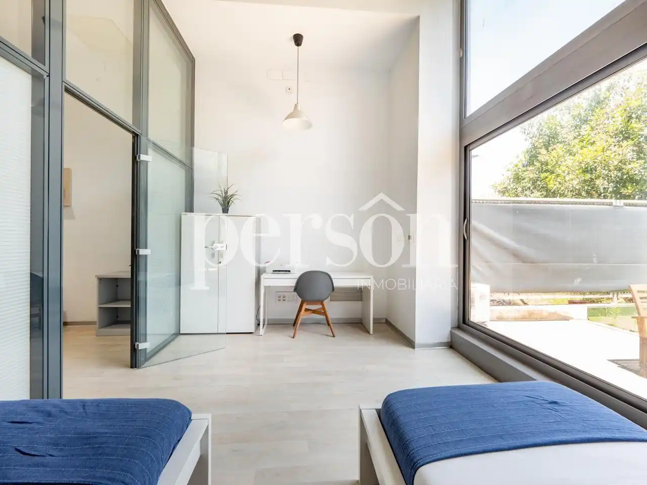 Dormitori de Loft de lloguer en Valencia amb Aire condicionat, Calefacció i Terrassa