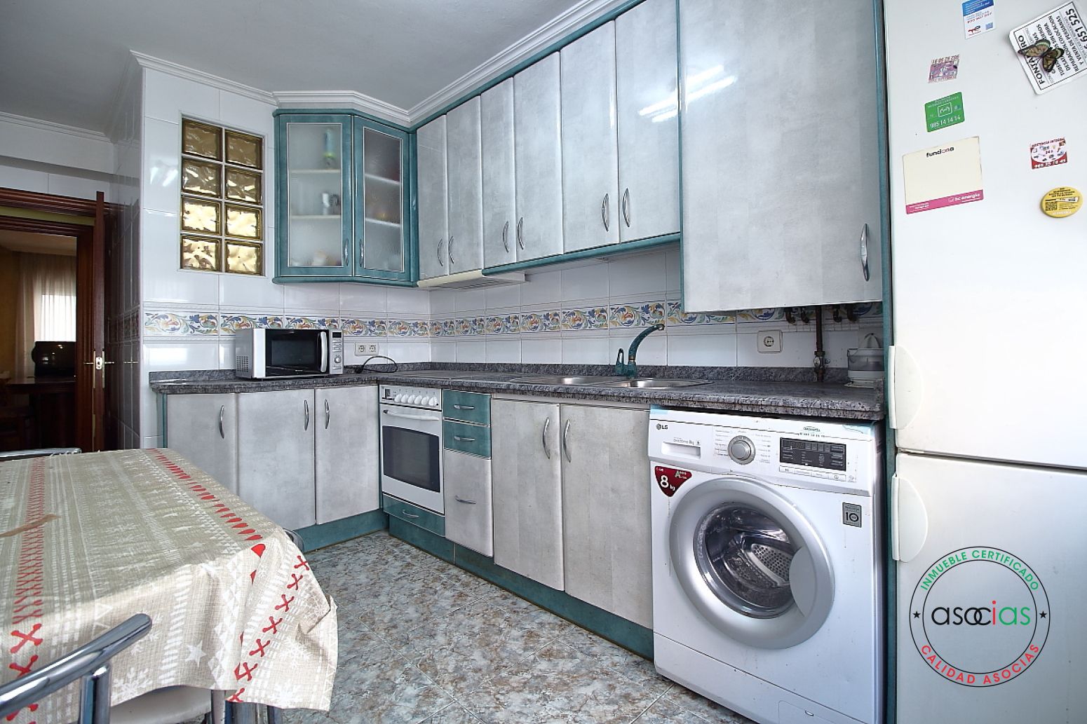 Kitchen of Flat for sale in Gijón   with Heating, Parquet flooring and Furnished