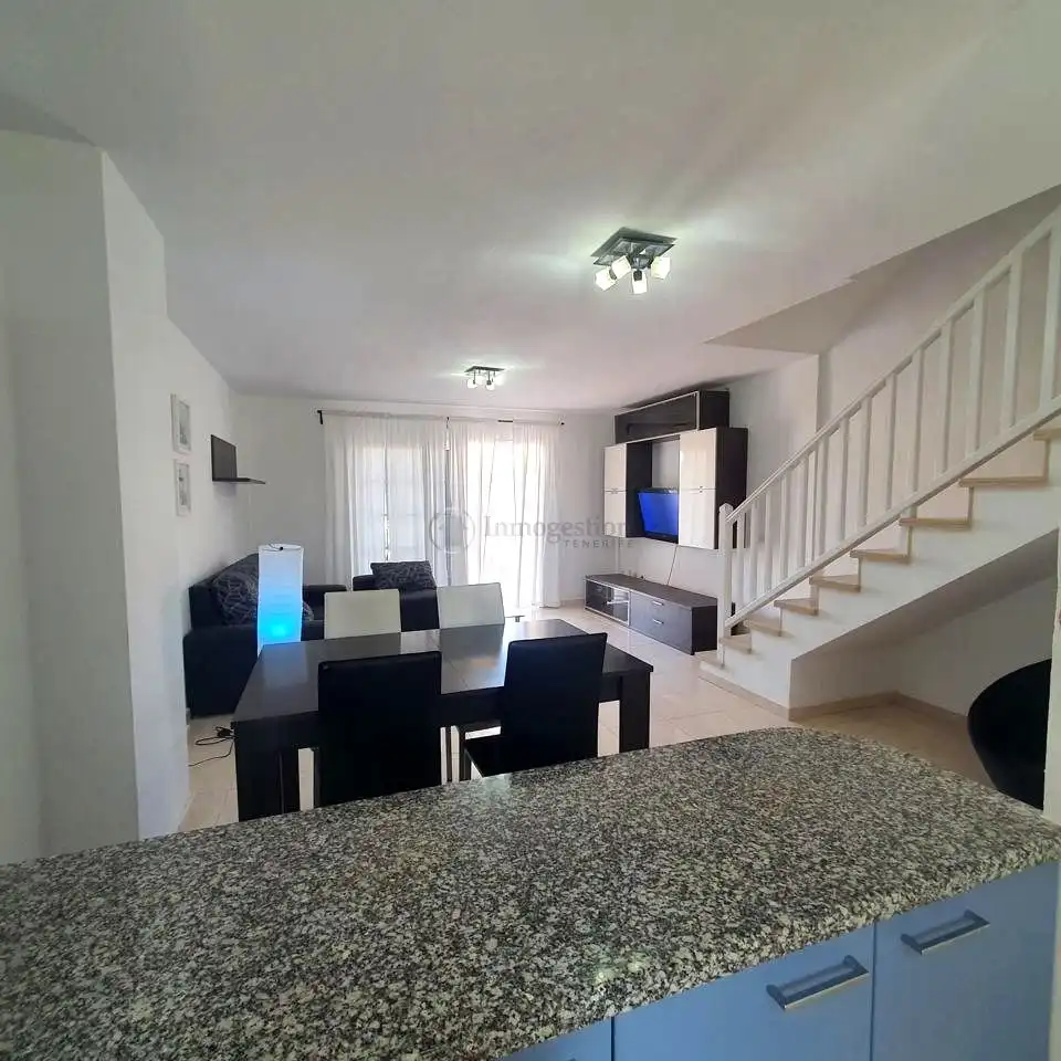 Living room of Houses for sale in Granadilla de Abona  with Furnished, Balcony and Community pool