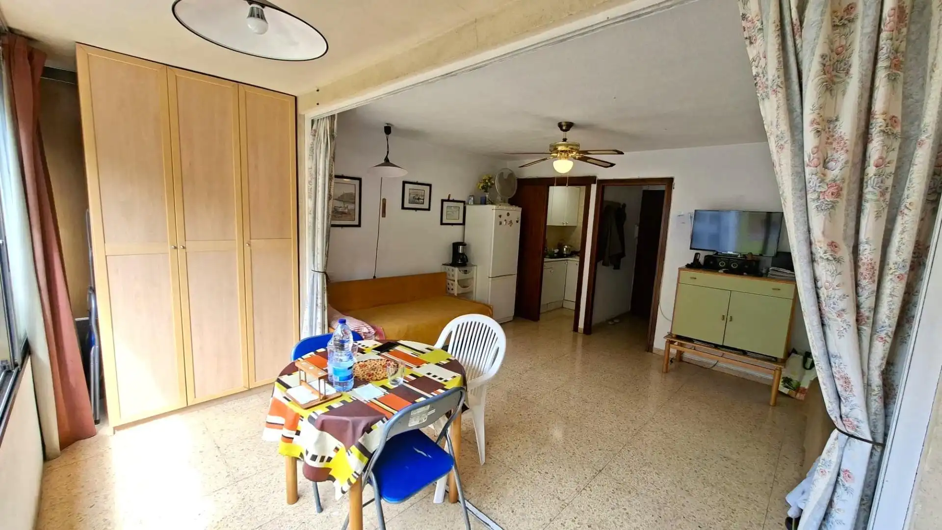 Comedor de Apartamento en venta en Benidorm con Jardín privado, Amueblado y Piscina comunitaria