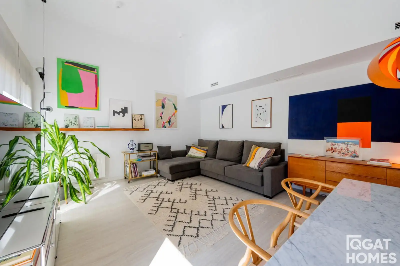 Sala de estar de Piso en venta en Sant Cugat del Vallès con Aire acondicionado, Calefacción y Terraza