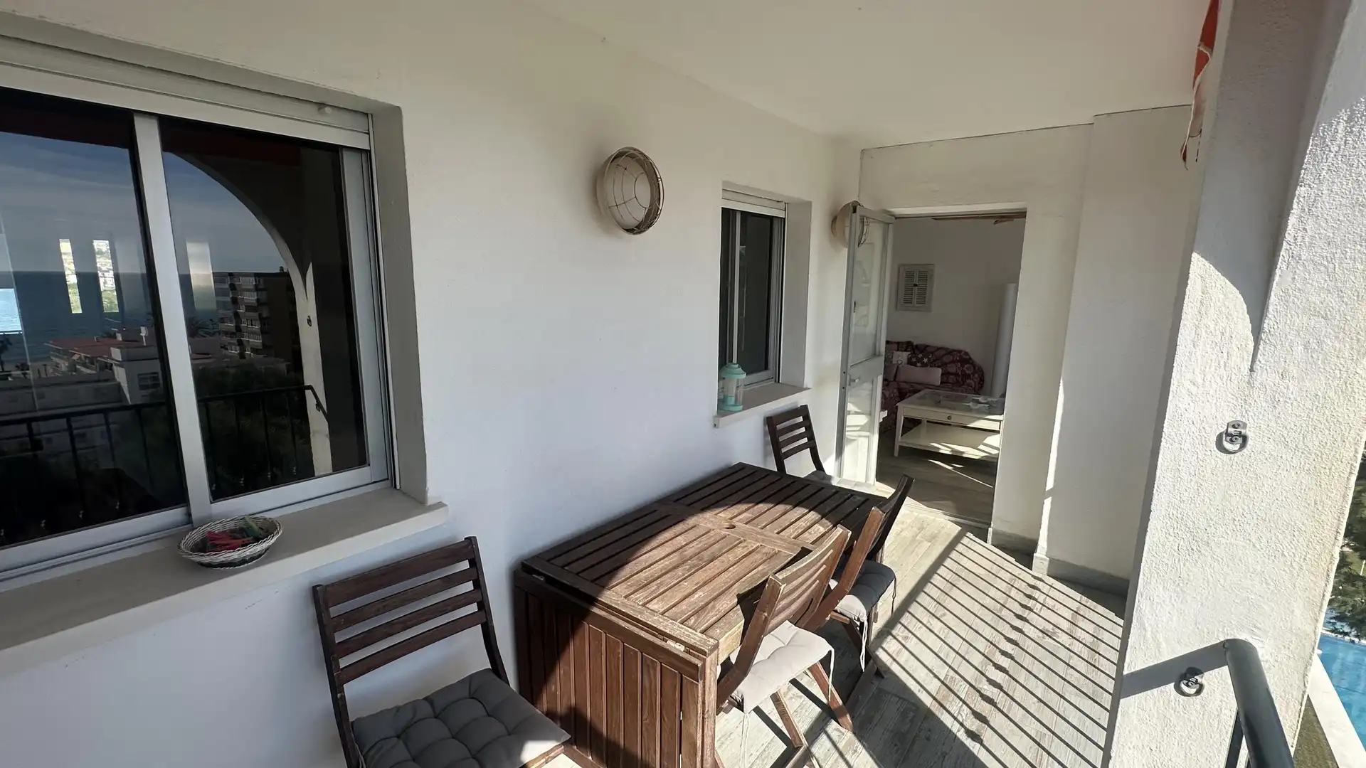Terrassa de Apartament de lloguer en Fuengirola amb Jardí privat i Piscina comunitària