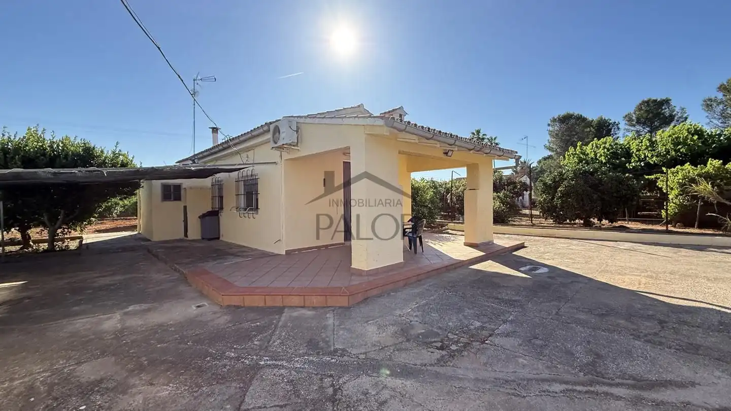 Vista exterior de Finca rústica en venta en Rafelguaraf con Aire acondicionado, Jardín privado y Trastero