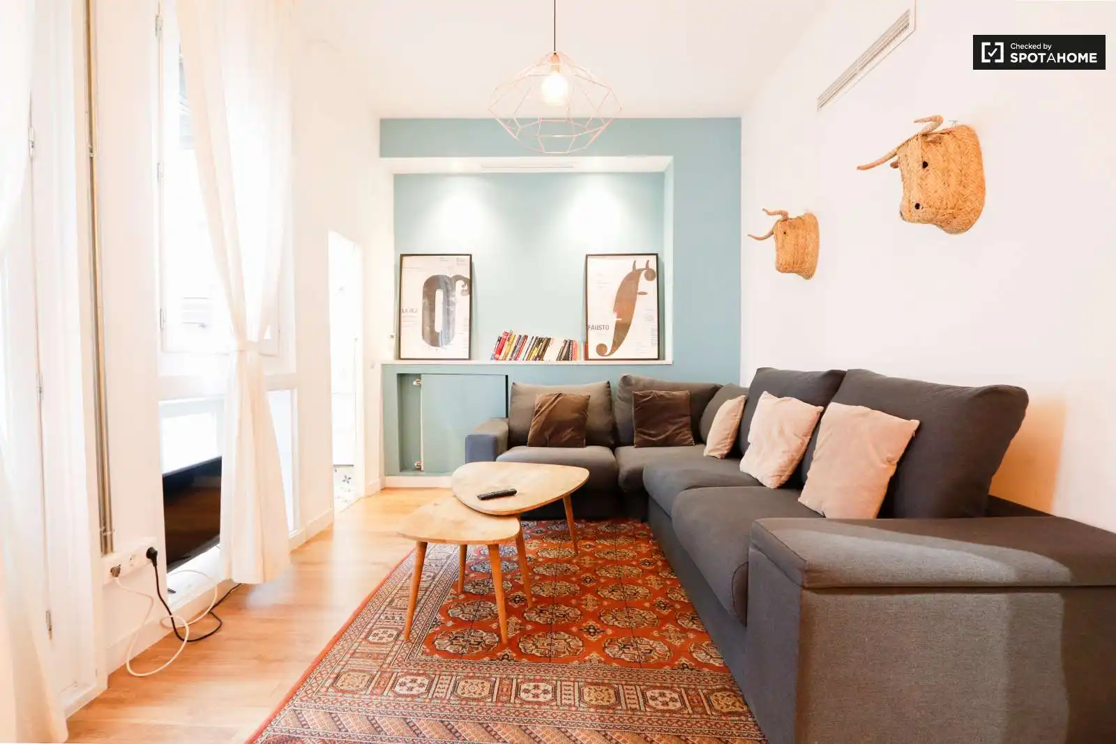 Sala d'estar de Apartament per a compartir en  Madrid Capital amb Aire condicionat, Calefacció i Terrassa