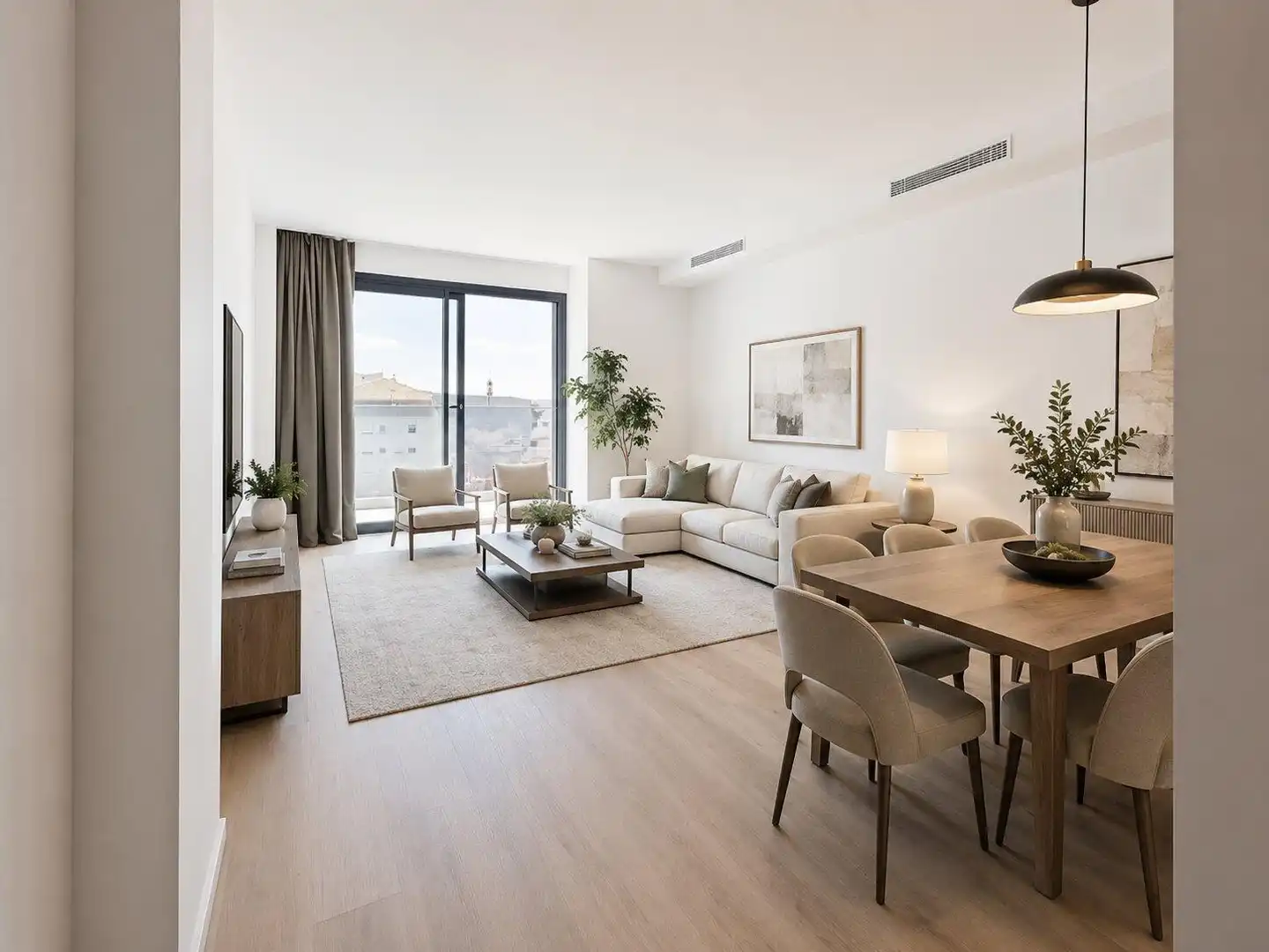 Living room of Attic for rent in Abrera  with Air Conditioner, Heating and Parquet flooring