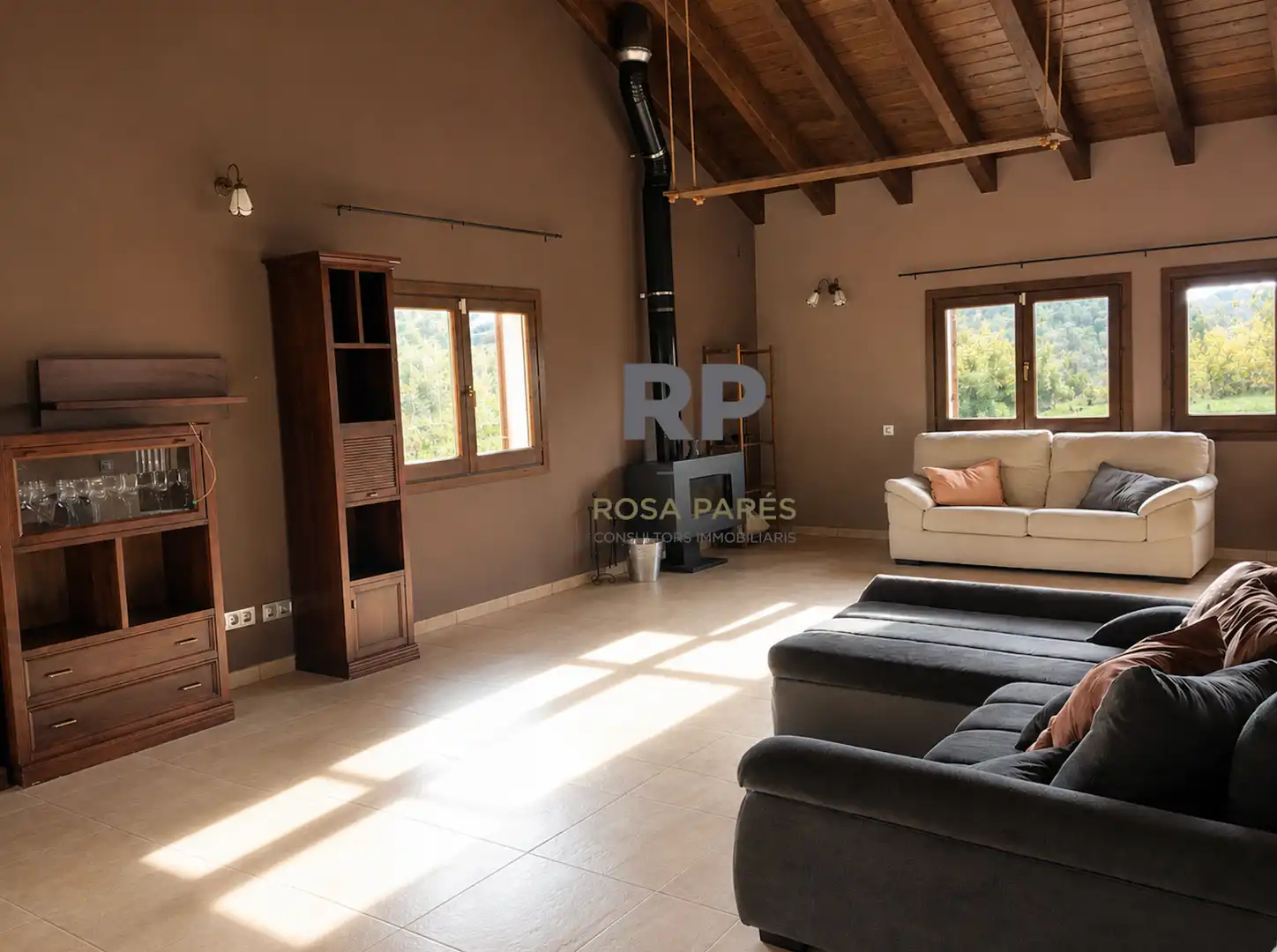 Sala d'estar de Casa o xalet en venda en Seva amb Calefacció i Jardí privat