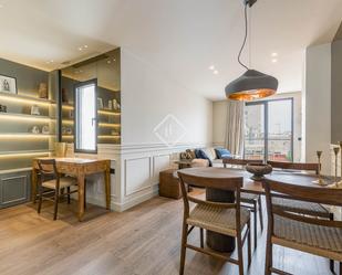 Dining room of Attic for sale in  Barcelona Capital  with Air Conditioner, Heating and Parquet flooring