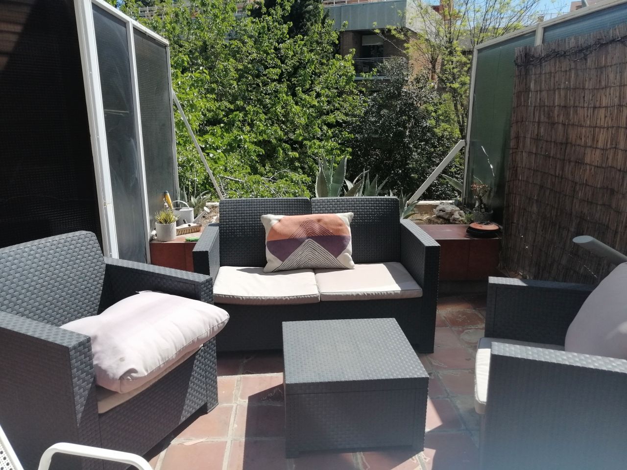Terraza de Apartamento de alquiler en  Madrid Capital con Aire acondicionado, Calefacción y Parquet