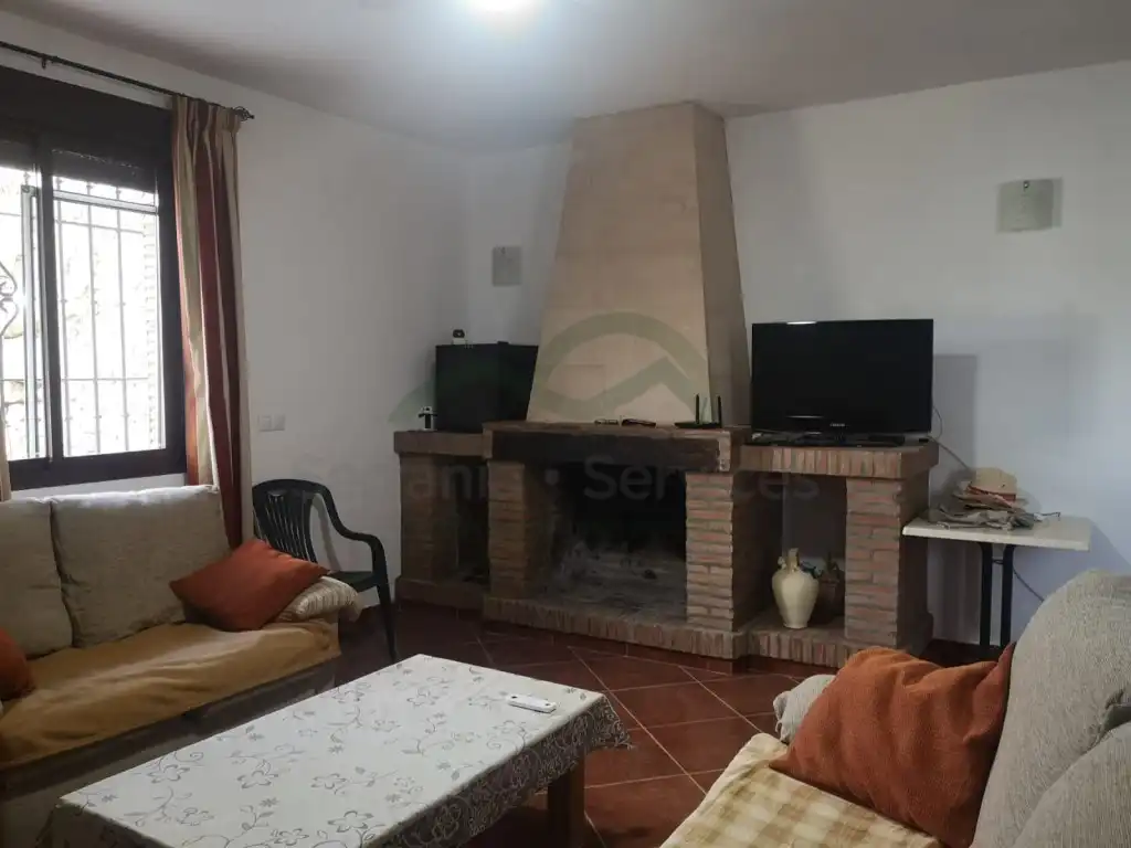 Sala d'estar de Finca rústica de lloguer en Ronda