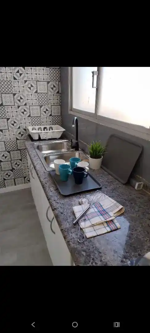Cuina de Pis de lloguer en Silla amb Parquet, Moblat i Forn