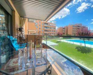 Terrace of Flat for sale in San Sebastián de los Reyes  with Air Conditioner, Heating and Parquet flooring