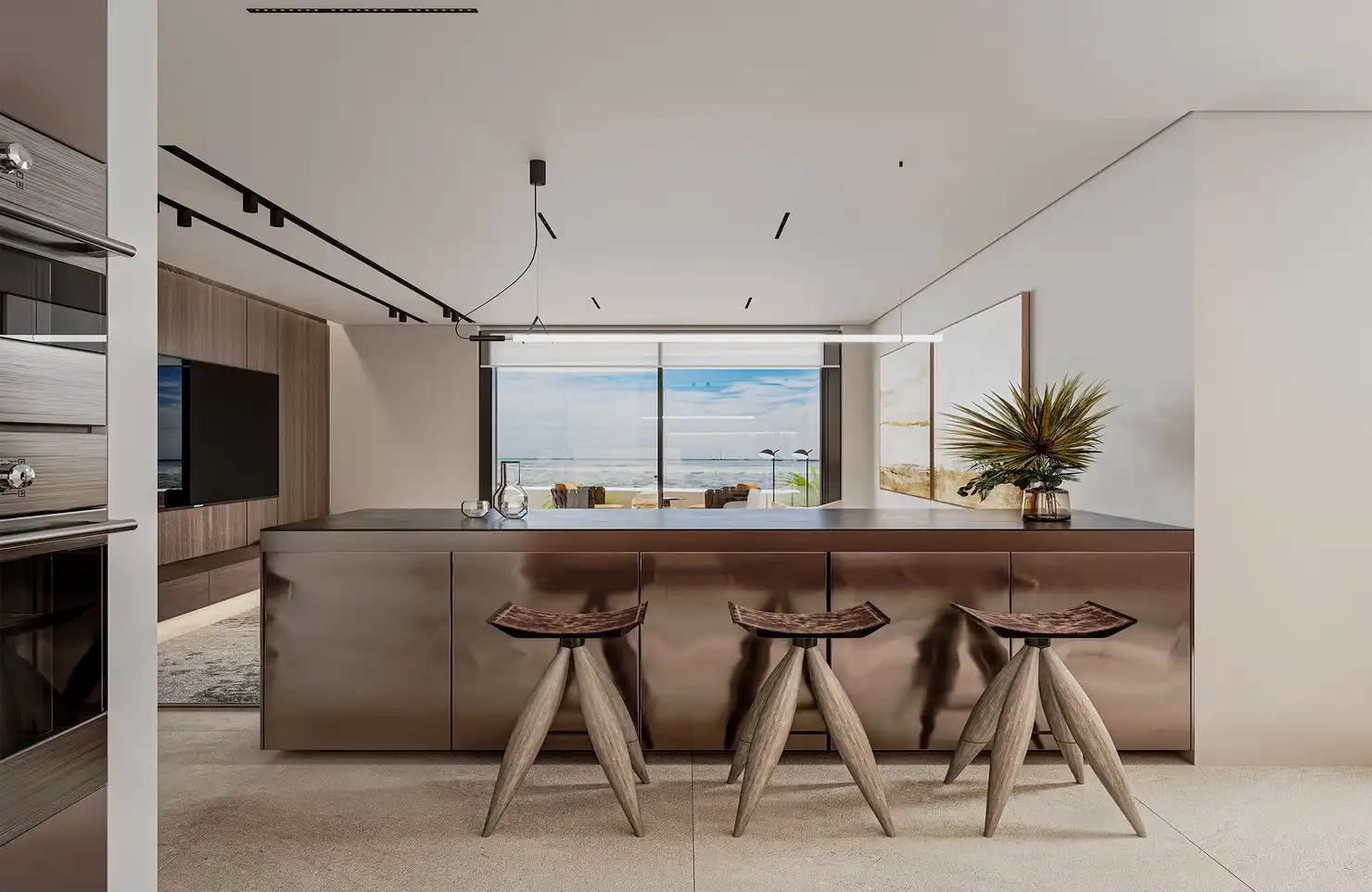 Kitchen of Apartments for sale in Calpe / Calp  with Furnished and Community pool