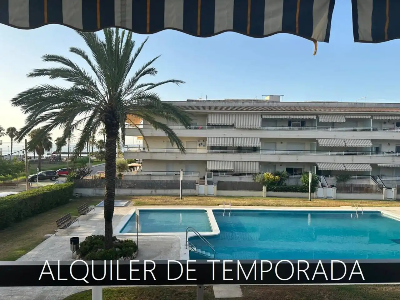 Vista exterior de Pis de lloguer en Cubelles amb Calefacció, Parquet i Terrassa