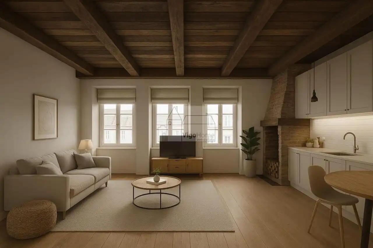 Living room of Attic for sale in Vigo   with Heating