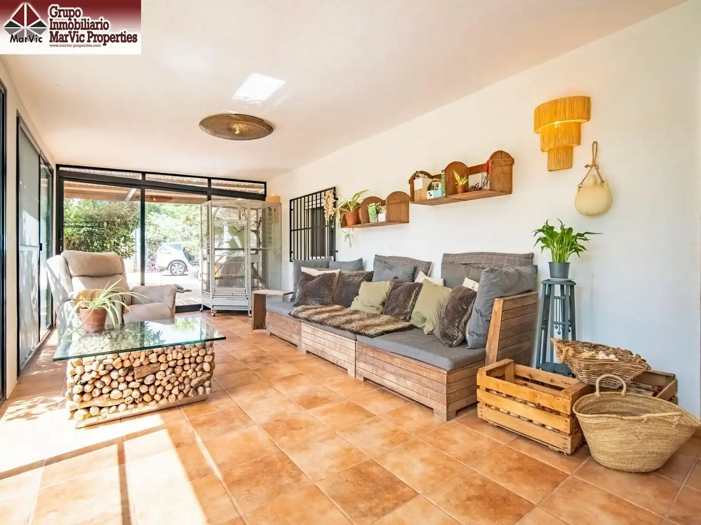 Terrassa de Apartament en venda en Callosa d'en Sarrià amb Aire condicionat, Jardí privat i Moblat