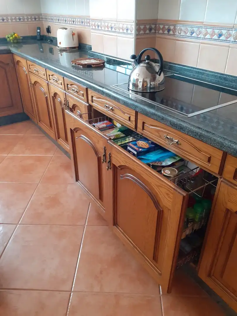 Cuina de Casa o xalet en venda en Villarejo de Órbigo amb Jardí privat, Terrassa i Traster
