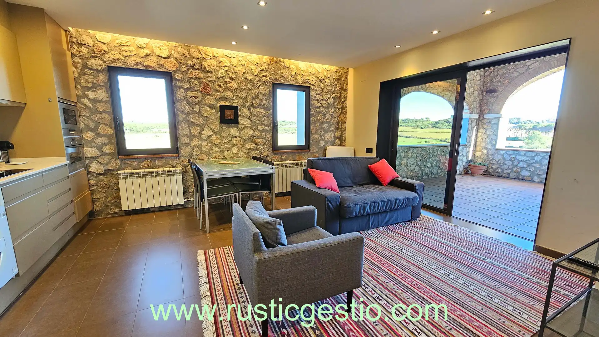 Living room of Country homes for sale in Terrades  with Air Conditioner, Heating and Private garden