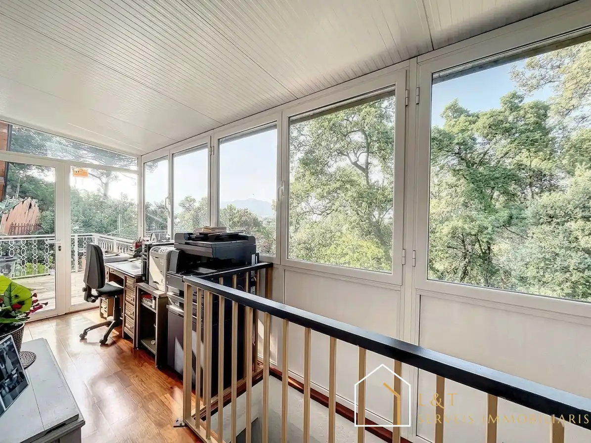 Terraza de Casa o chalet en venta en Vallgorguina con Calefacción, Jardín privado y Parquet
