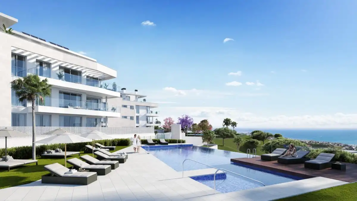 Jardín de Ático en venta en Mijas con Aire acondicionado, Calefacción y Jardín privado