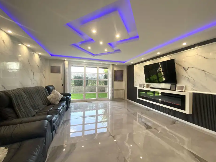 Sala de estar de Casa o chalet en venta en Iruña Oka / Iruña de Oca con Calefacción, Jardín privado y Terraza