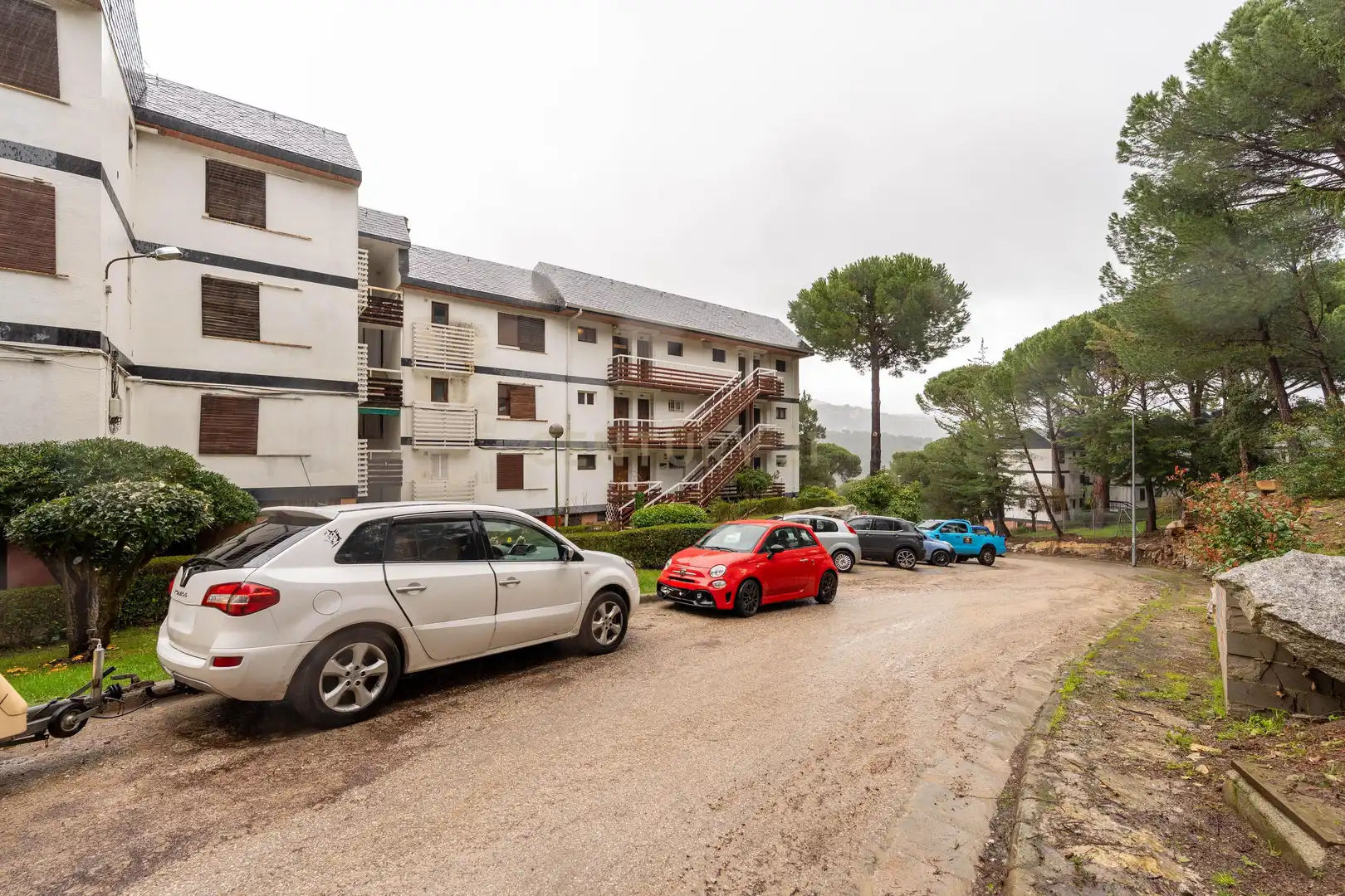Parking of Flat for sale in San Martín de Valdeiglesias  with Air Conditioner, Private garden and Furnished