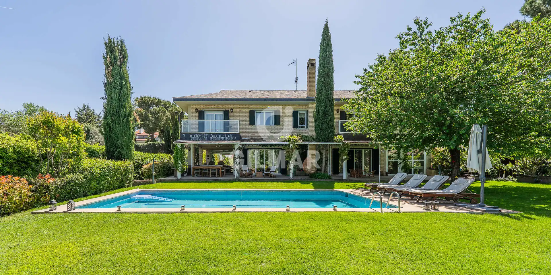 Garden of Houses for sale in Pozuelo de Alarcón  with Heating, Private garden and Swimming Pool