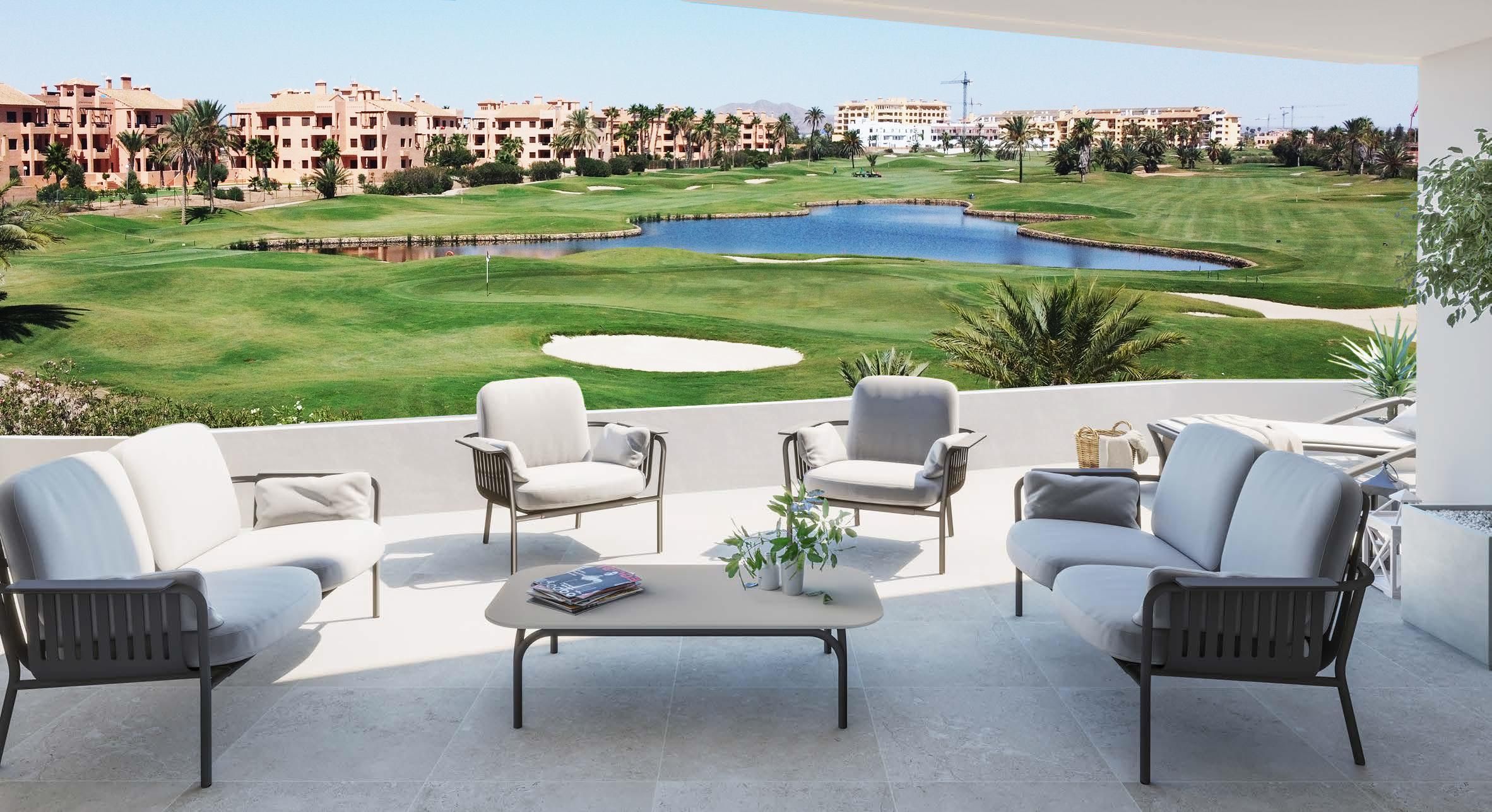 Terrassa de Apartament en venda en Los Alcázares amb Piscina comunitària