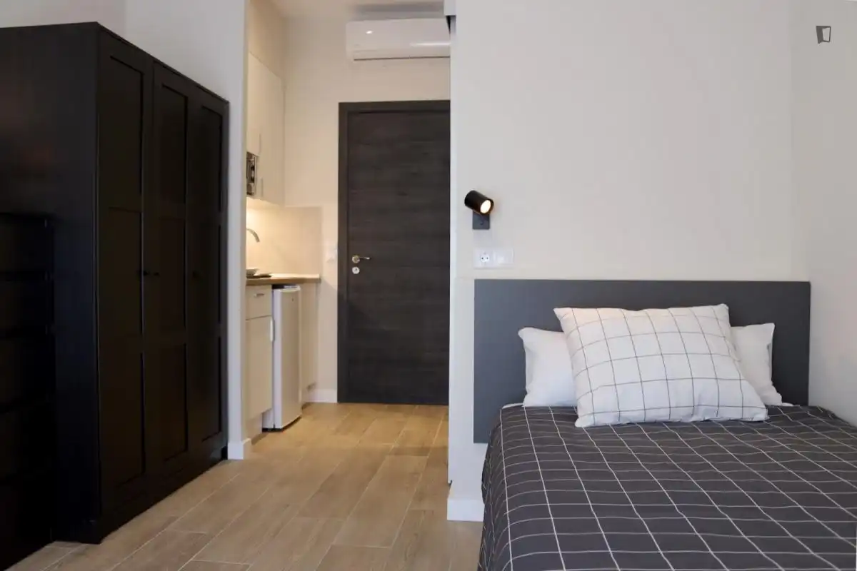 Bedroom of Study for rent in Burjassot  with Air Conditioner, Furnished and Washing machine