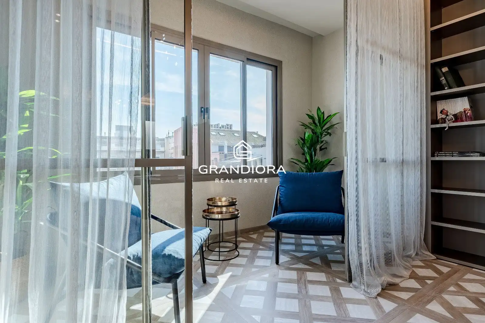 Terraza de Apartamento de alquiler en Badalona con Aire acondicionado, Calefacción y Amueblado