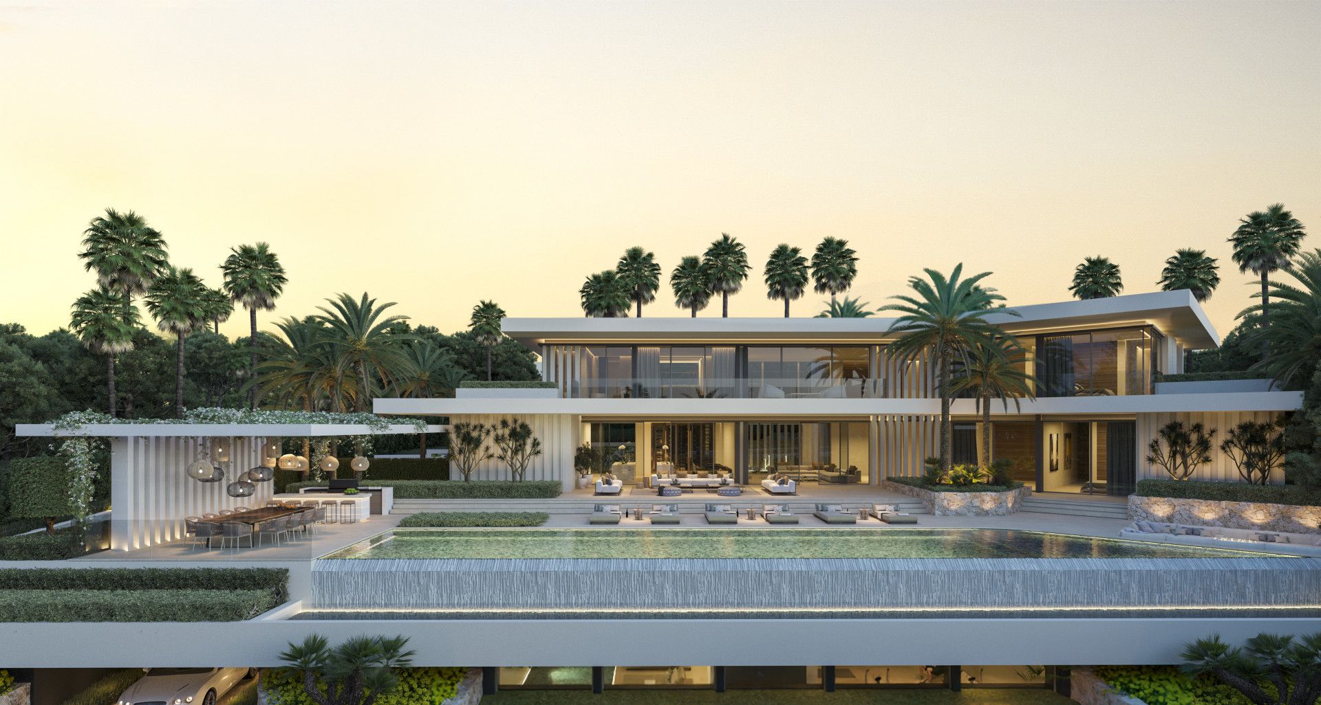 Exterior view of House or chalet for sale in Marbella  with Private garden, Terrace and Swimming Pool